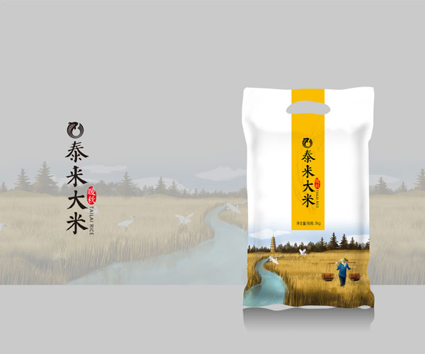 泰來大米包裝設計-優(yōu)質(zhì)大米首選