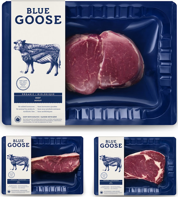 國際包裝設(shè)計|BLUE GOOSE 雞肉包裝設(shè)計與牛肉包裝設(shè)計風格欣賞
